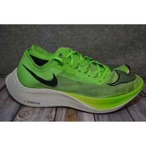 Nike ZoomX Vaporfly NEXT% Shoes Mens 11 Green Racing Running Sneakers AO4568-300